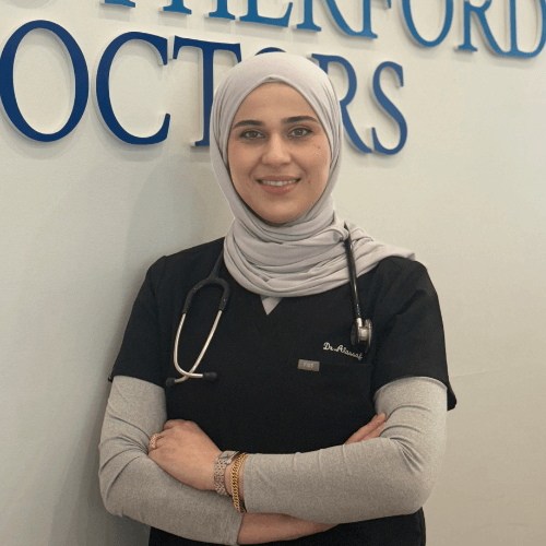 Dr. Zahraa Alassaf, a General Practitioner at Rutherford Doctors